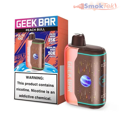 Geek Bar Pulse X2 50K disposable vape - Peach Bull