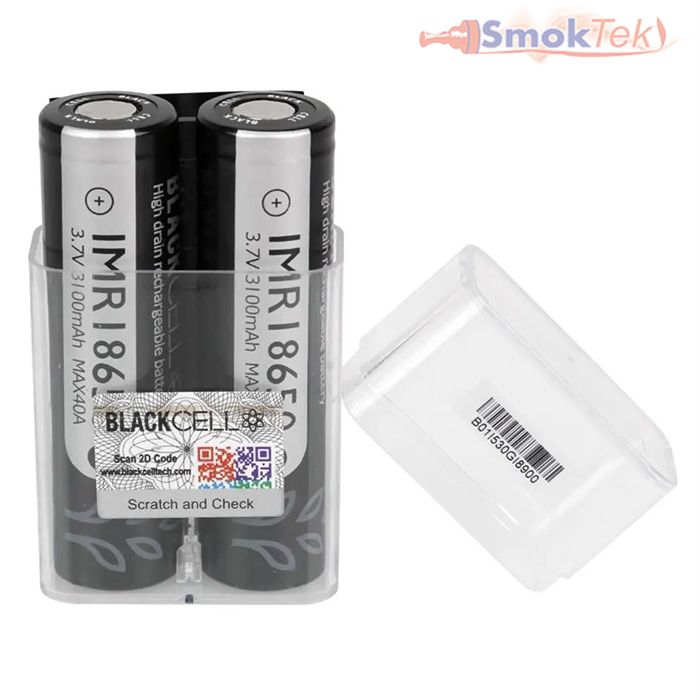 Blackcell 18650 3100mAh 40A High-Drain Battery - 2 pack