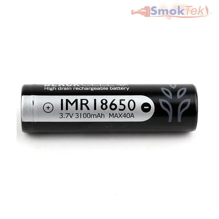 Blackcell 18650 3100mAh 40A High-Drain Battery - 2 pack Blackcell