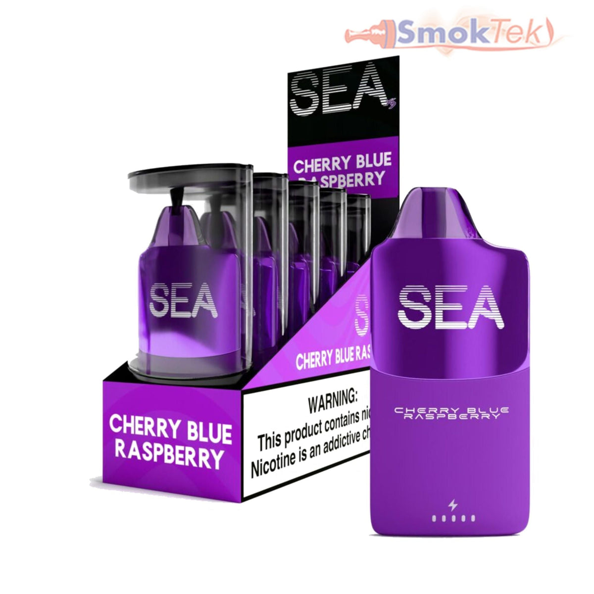 SEA XS 15K disposable vape in Cherry Blue Raspberry flavor