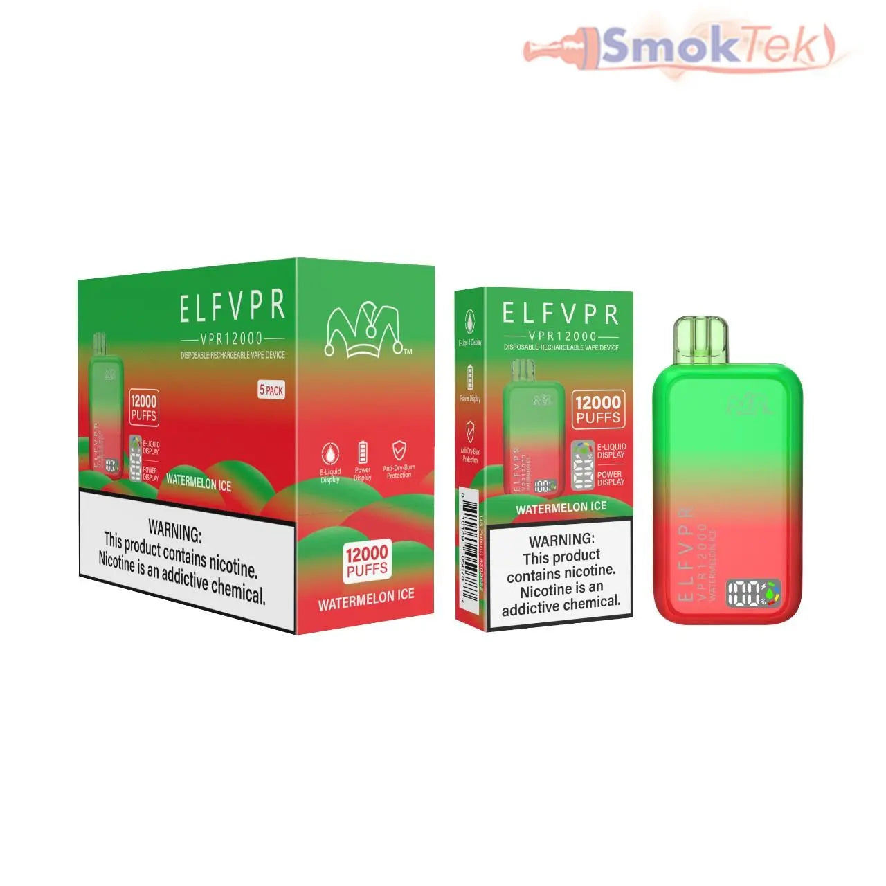 Elf VPR 12000 Puff Disposable SmokTek Elf VPR 12000 Puff Disposable SmokTek
