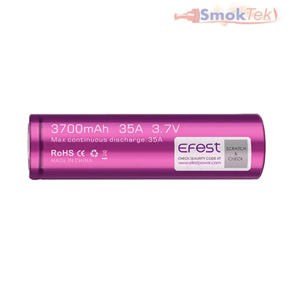 Efest Purple IMR 21700 3700mAh 3.7V 35A High Drain Battery - Flat Top EFest