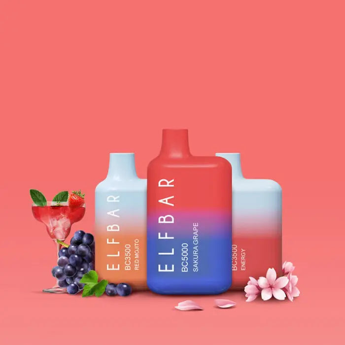 ElfBar BC5000 - 13ml Rechargeable Disposable Vape - 5% - Clearance
