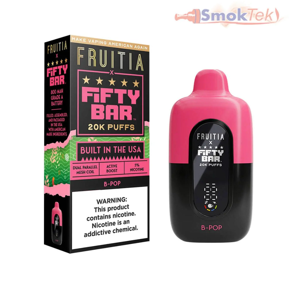 Fruitia x Fifty Bar 20k Puffs - 5% Kanger Technology