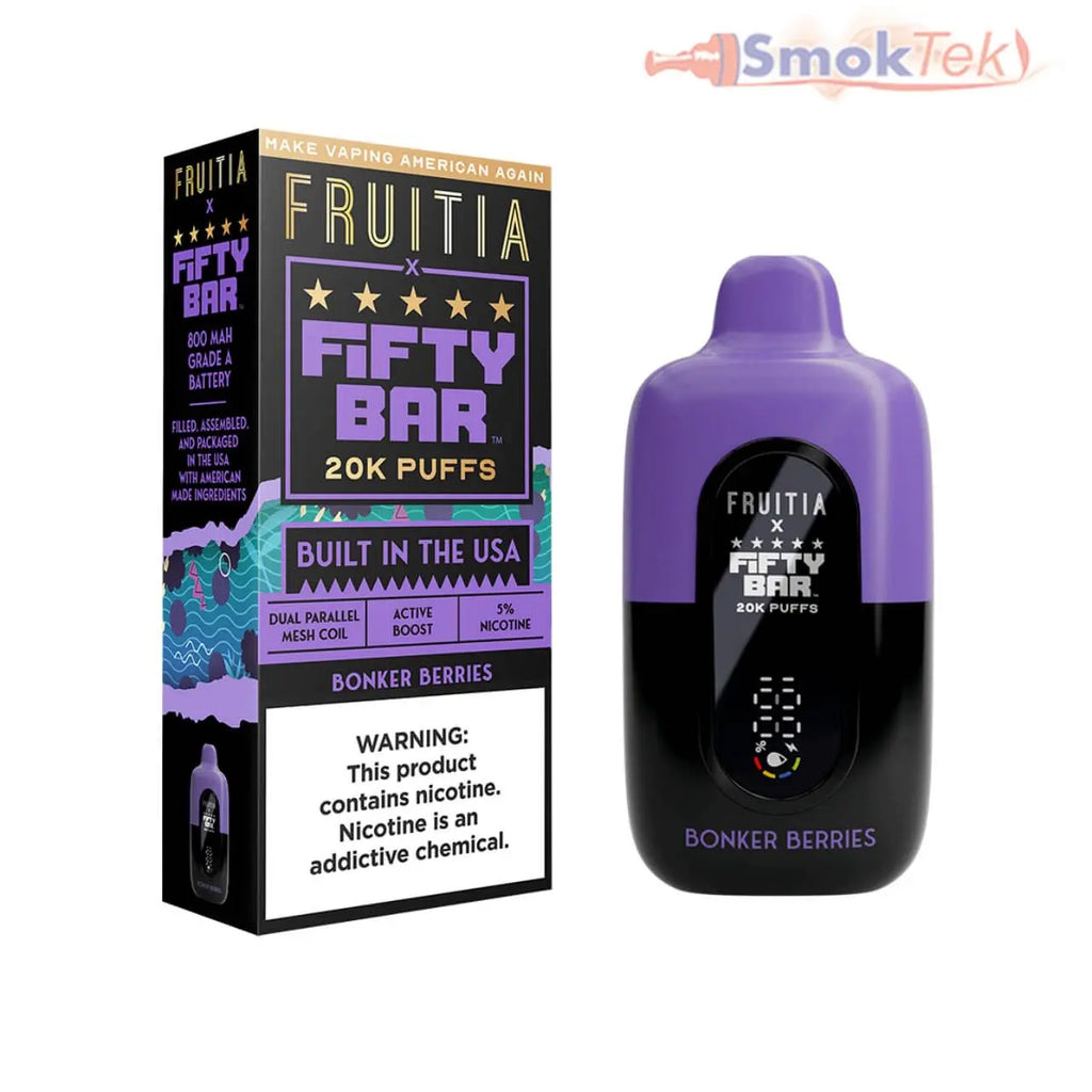 Fruitia x Fifty Bar 20k Puffs - 5% Kanger Technology