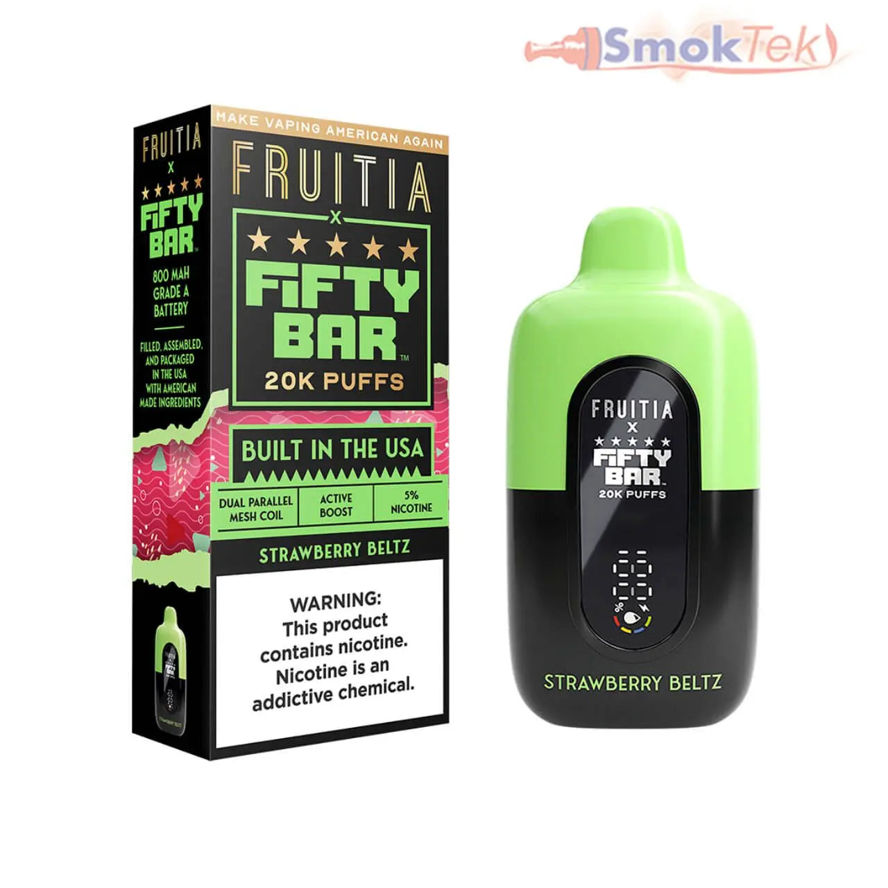 Fruitia x Fifty Bar 20k Puffs - 5% Kanger Technology
