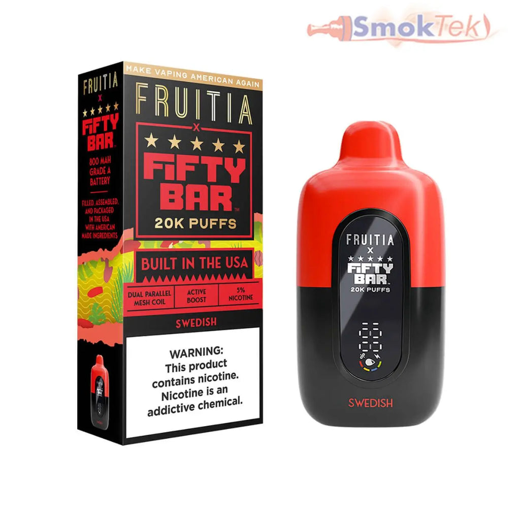 Fruitia x Fifty Bar 20k Puffs - 5% Kanger Technology