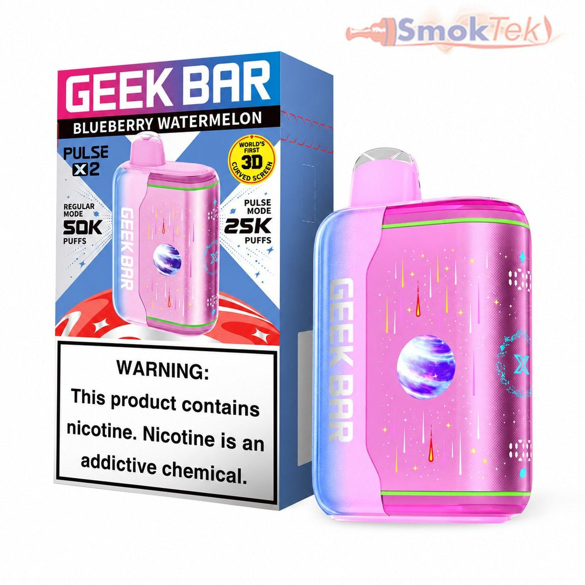Geek Bar Pulse X 2 Blueberry Watermelon 50K disposable vape