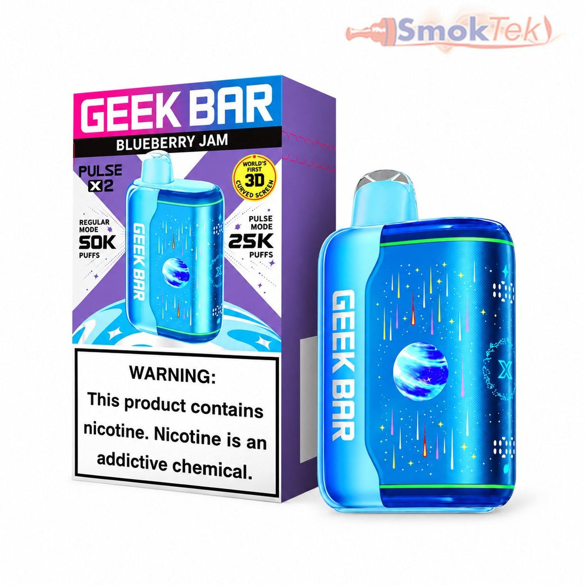 Geek Bar Pulse X 2 Blueberry Jam 50K disposable vape