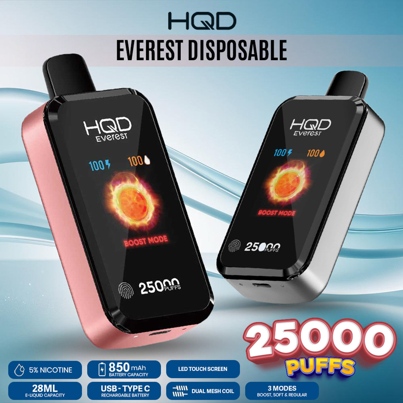 HQD Cuvie Everest 25K Disposable