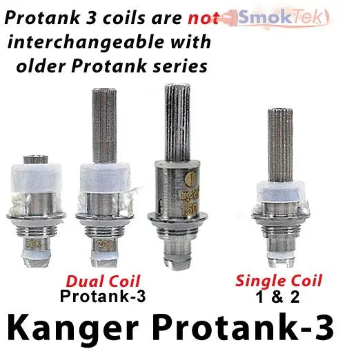 Upgraded Replacement Dual Coil Head for the Kanger ProTank-3 and AeroTank (5-pack) Kanger Technology