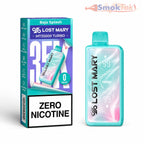 Lost Mary MT35000 Zero Nicotine disposable vape in Baja Splash with retail box