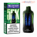 Lost Mary VIZ 55K disposable vape in Sour Watermelon Apple flavor with 360 transparent tank