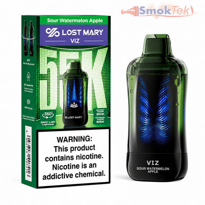 Lost Mary Viz 55K disposable vape - Sour Watermelon Apple