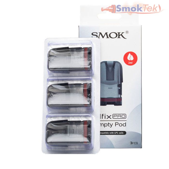 SMOK Nfix Pro POD Empty Cartridge 2ml Capacity - 3 pack - No Coils