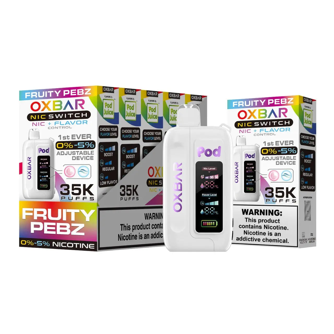 Oxbar Nic Switch Disposable Vape 35K Puff Device SmokTek Oxbar Nic Switch Disposable Vape 35K Puff Device SmokTek