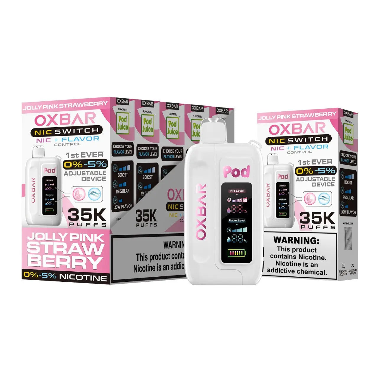 Oxbar Nic Switch Disposable Vape  35K Puff Device  SmokTek