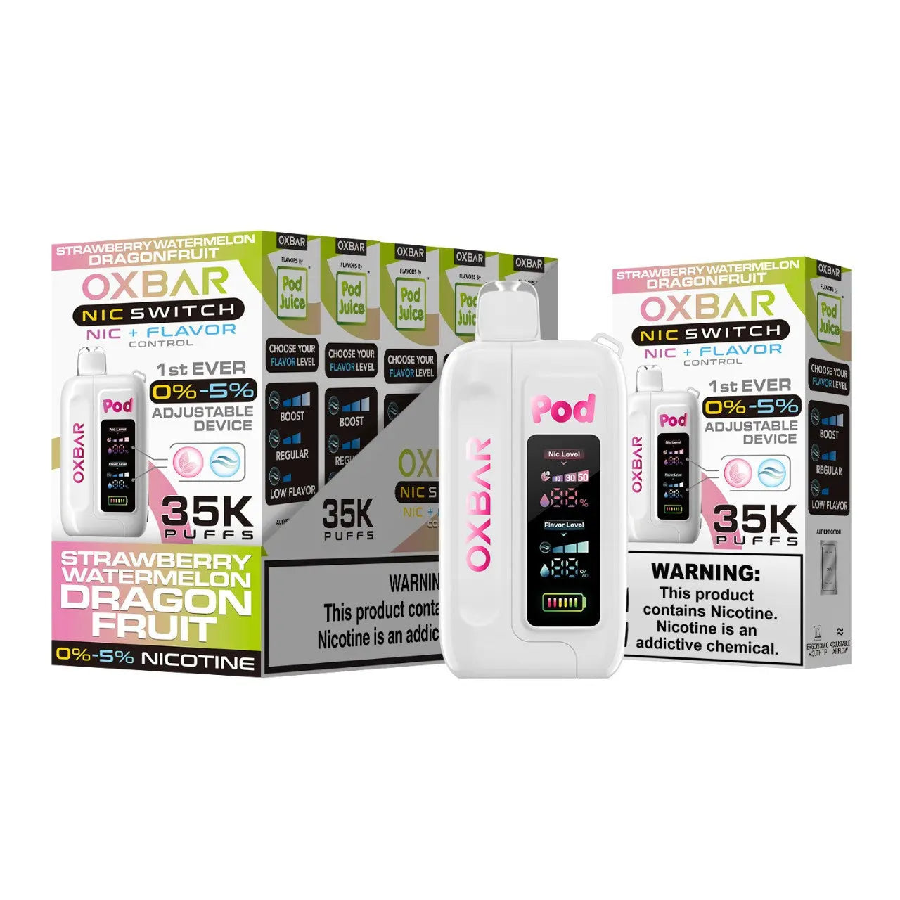 Oxbar Nic Switch Disposable Vape 35K Puff Device SmokTek Oxbar Nic Switch Disposable Vape 35K Puff Device SmokTek