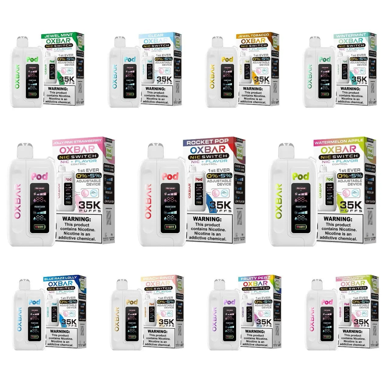 Oxbar Nic Switch 35K Puff Disposable Vape Oxbar