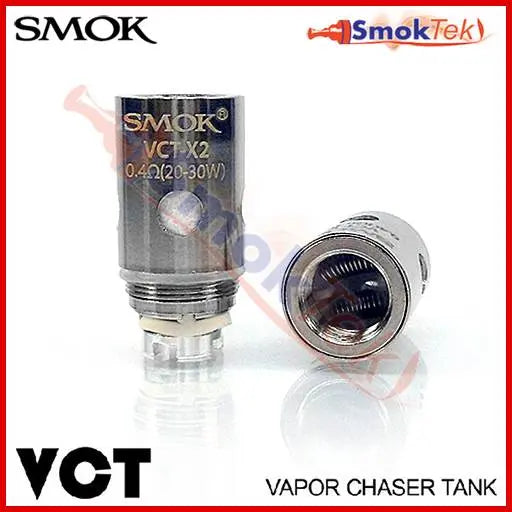 SmokTech Vapor Chaser Tank (VCT) X2, 3.8 ml Sub Ohm Dual Coil | SmokTek.com