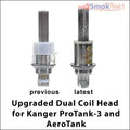 Upgraded Replacement Dual Coil Head for the Kanger ProTank-3 and AeroTank (5-pack) Kanger Technology