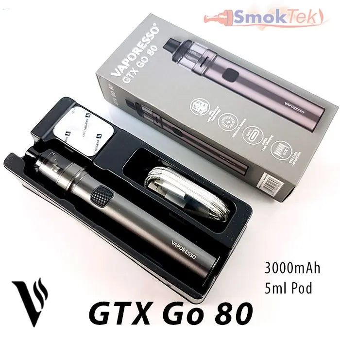 Vaporesso GTX Go 80 Pod Kit - 5ml, 3000mAh – SmokTek