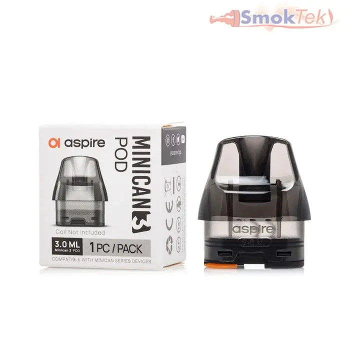 Aspire Minican 3 Pro 3ml Replacement Pod - Single pack | SmokTek.com Aspire Minican 3 Pro 3ml Replacement Pod - Single pack | SmokTek.com