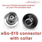 eGo-510 connector with Collar - Use 510/eGo atty on your 510 mod! vendor-unknown
