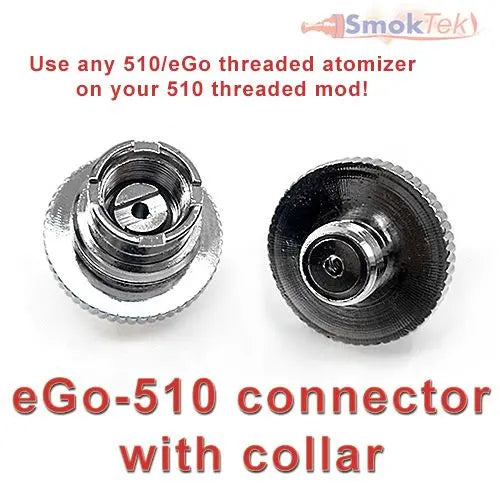 eGo-510 connector with Collar - Use 510/eGo atty on your 510 mod! vendor-unknown