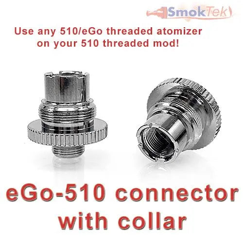 eGo-510 connector with Collar - Use 510/eGo atty on your 510 mod! vendor-unknown
