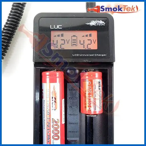 LCD voltage display, fits various size batteries