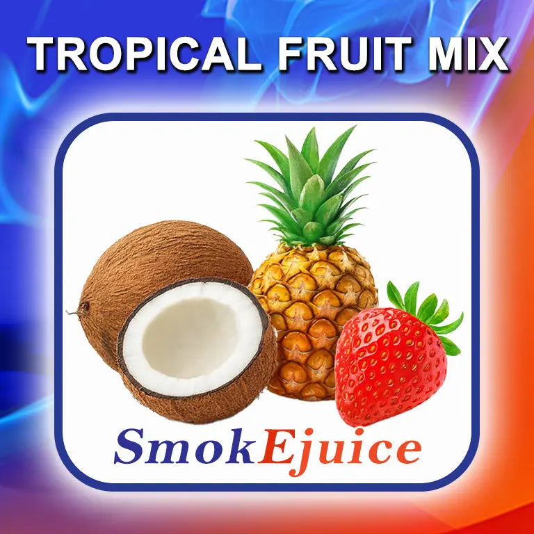 Tropical Fruit Mix E-Liquid Coconut, Pineapple & Strawberry Vape Juice | SmokTek Tropical Fruit Mix E-Liquid Coconut, Pineapple & Strawberry Vape Juice | SmokTek